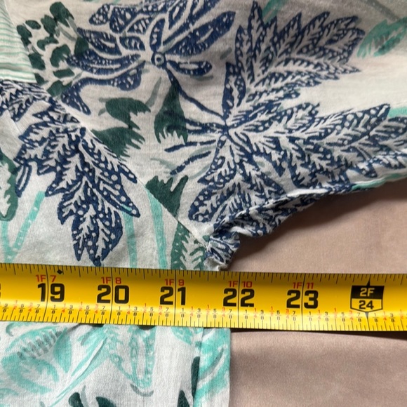 Roller Rabbit Serafina Floral Tunic Dress Womens Medium Fringe Hem Lightweight - Picture 11 of 12